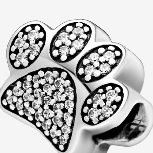  Genuine Pandora Charm 791714 CZ Pave Paw Paw