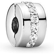 Pandora Moments Shiny Band Clip Sterling Silver 791972CZ