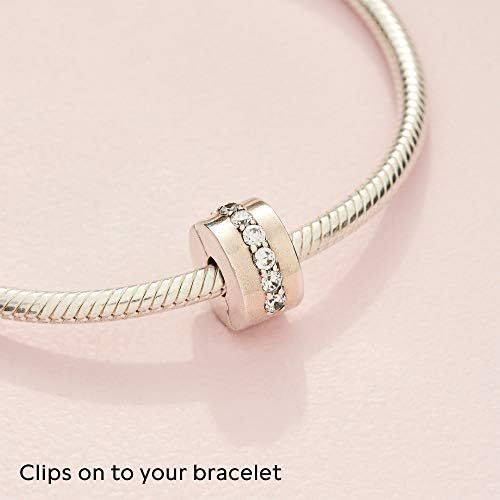  Pandora Moments Shiny Band Clip Sterling Silver 791972CZ