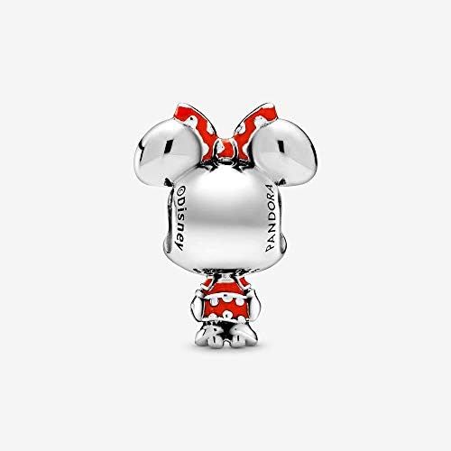  Pandora 798880C02 Disney Minnie Mouse Polka Dot Dress and Bow Charm, Multi-Colour, 1.76 cm