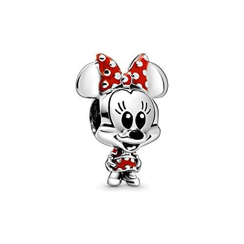  Pandora 798880C02 Disney Minnie Mouse Polka Dot Dress and Bow Charm, Multi-Colour, 1.76 cm