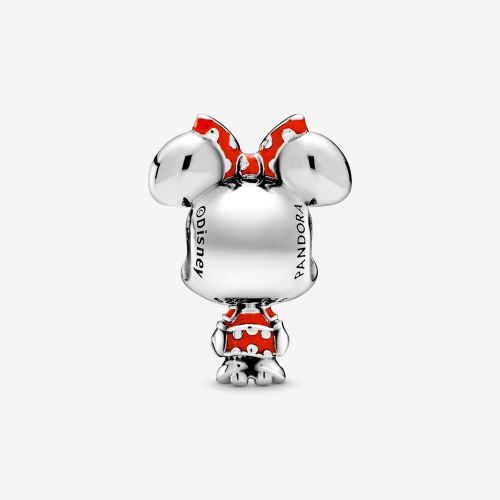  Pandora 798880C02 Disney Minnie Mouse Polka Dot Dress and Bow Charm, Multi-Colour, 1.76 cm