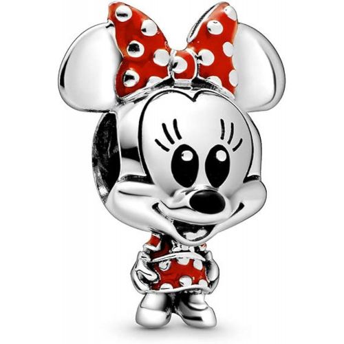  Pandora 798880C02 Disney Minnie Mouse Polka Dot Dress and Bow Charm, Multi-Colour, 1.76 cm