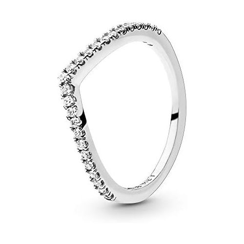  Pandora 196316CZ Womens Ring Sparkling Desire, Silver