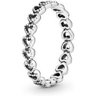 Pandora 190980 Heart Ring Made Of 925 Sterling Silver, Silver, Silver
