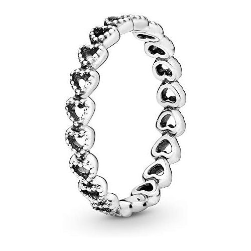  Pandora 190980 Heart Ring Made Of 925 Sterling Silver, Silver, Silver