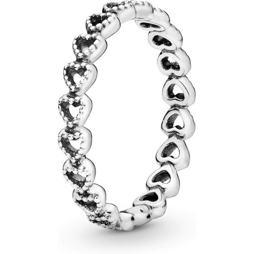  Pandora 190980 Heart Ring Made Of 925 Sterling Silver, Silver, Silver