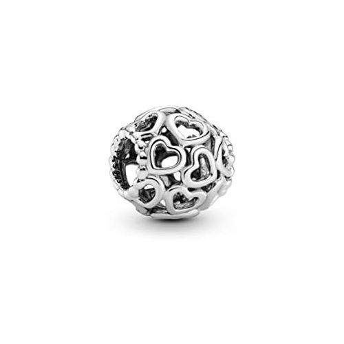  Pandora Moments All Over Heart Charm Sterling Silver 790964