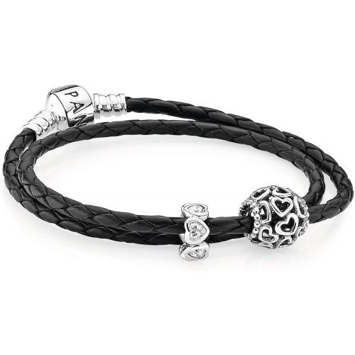  Pandora Moments All Over Heart Charm Sterling Silver 790964