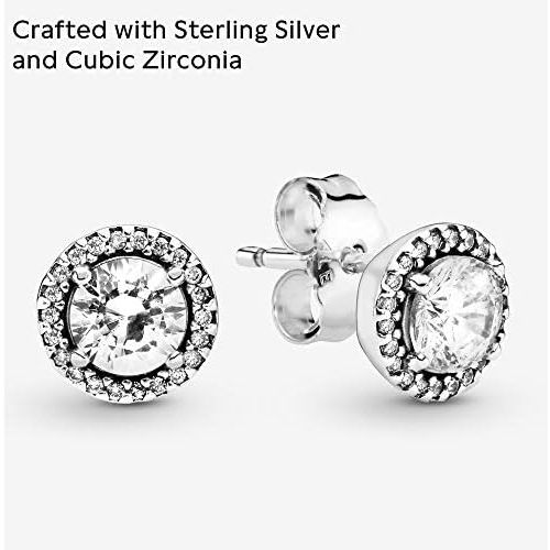  Pandora Womens Stud Earrings Classic Elegance 296272CZ