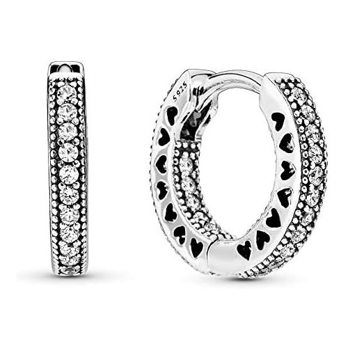  Pandora Infinity Heart Creole Earrings 296317CZ