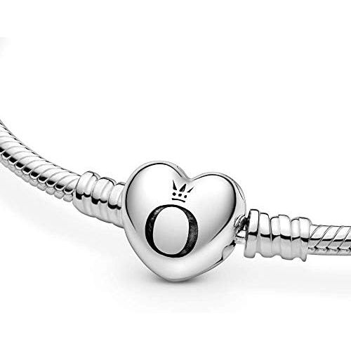  Pandora 925 Silver Heart Clasp Bracelet 590719, Silver, Silver