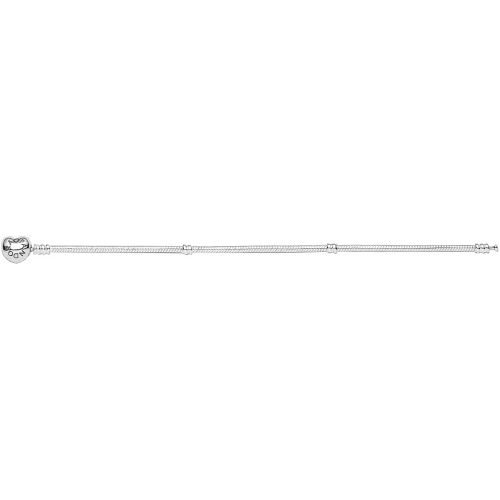  Pandora 925 Silver Heart Clasp Bracelet 590719, Silver, Silver