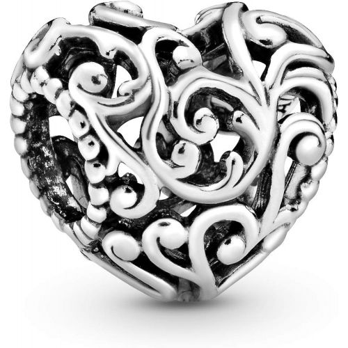  Pandora Womens Moments Royal Open Heart Charm Sterling Silver 797672