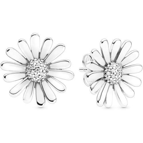  Pandora Pave Daisy Statement Earrings