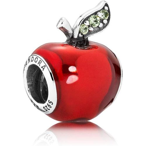  Pandora Disney Snow Whites Red Apple Charm Sterling Silver, Cubic Zirconia, Enamel 791572EN73