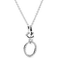 Pandora 398078CZ-60 Womens Necklace with Pendant and Pendant 925 Sterling Silver