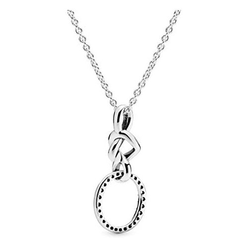  Pandora 398078CZ-60 Womens Necklace with Pendant and Pendant 925 Sterling Silver