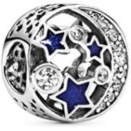 Pandora Moments Sparkling Night Sky Charm Sterling Silver Cubic Zirconia Enamel 791992CZ