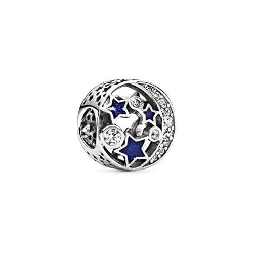  Pandora Moments Sparkling Night Sky Charm Sterling Silver Cubic Zirconia Enamel 791992CZ