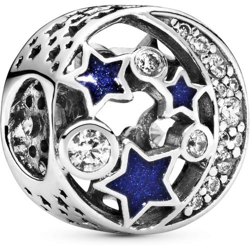  Pandora Moments Sparkling Night Sky Charm Sterling Silver Cubic Zirconia Enamel 791992CZ