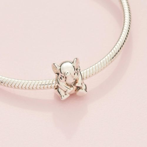  Pandora Moments 791902 Womens Lucky Elephant Charm Sterling Silver