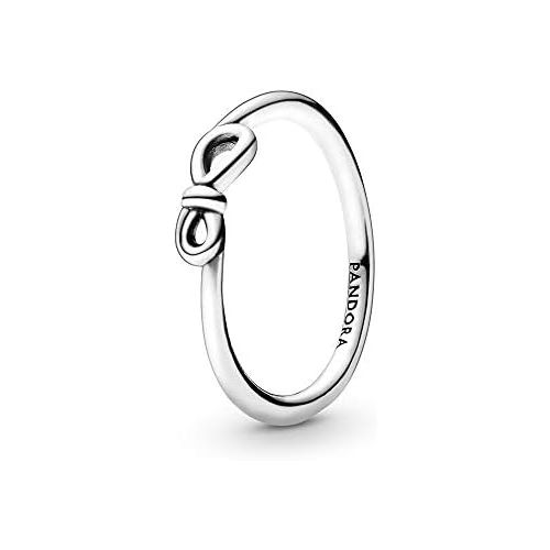  Pandora Womens Ring Silver Infinity Knot 198898C00, Sterling Silver, Silver