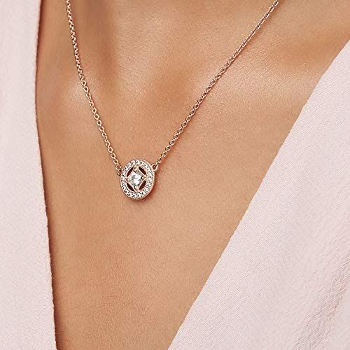  Pandora 380523CZ-45 Womens Necklace with Pendant Gold-Plated Zirconia