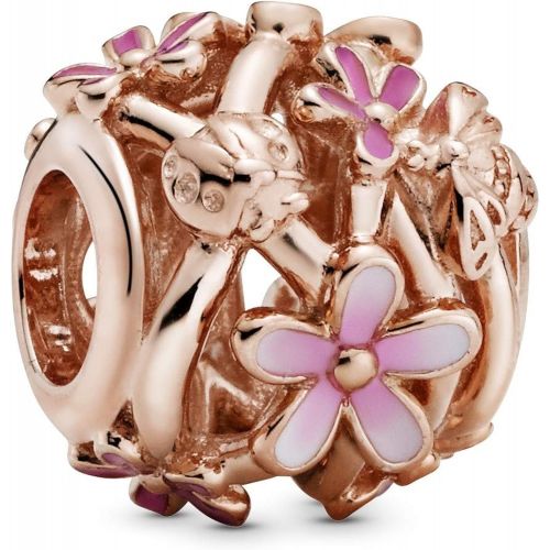  Pandora Open Crafted Pink Daisy Charm