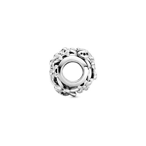  Pandora Open Crafted White Daisy Charm 1.1cm Silver