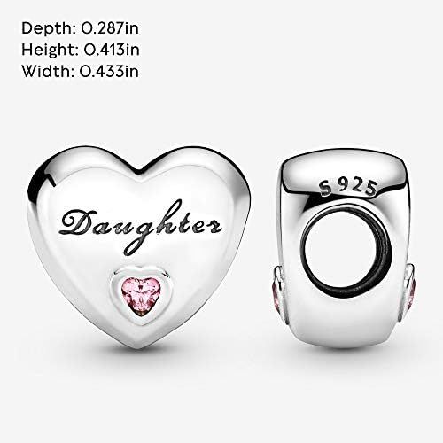  Pandora Element Daughter Heart with German Inscription