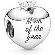 Pandora Mum of The Year Heart Charm 798823C00 Silver 1.25cm