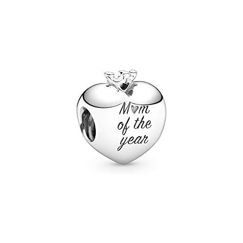  Pandora Mum of The Year Heart Charm 798823C00 Silver 1.25cm