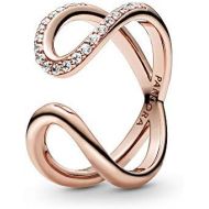 Pandora Rose 188882C01 Womens Ring Corded Infinity, Alloy, Rose-Gold