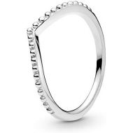 Pandora Ring for Women, Beaded Wish, 196315, Silver