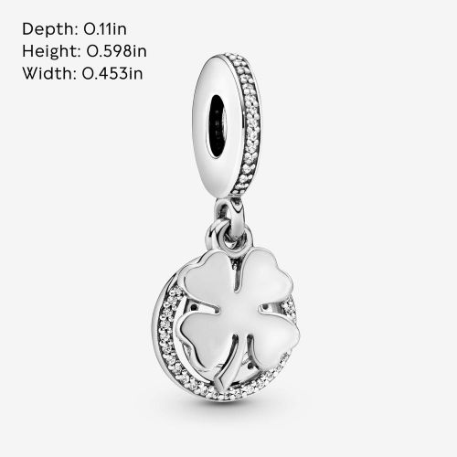  Pandora 792089CZ Charm Lucky Tag Pendant