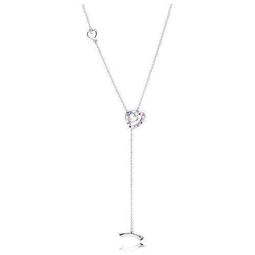  Pandora 397756NRPMX 55 Bright Hearts Necklace 55 cm