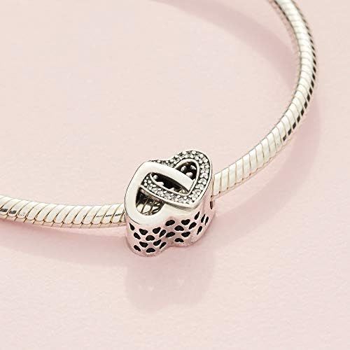  Pandora Charm Linked Hearts 791880CZ