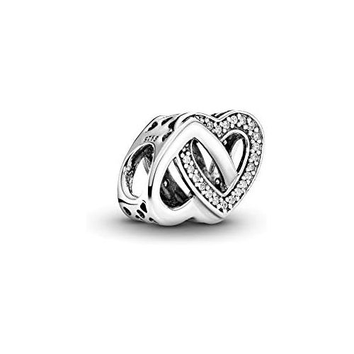  Pandora Charm Linked Hearts 791880CZ