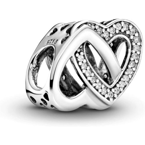  Pandora Charm Linked Hearts 791880CZ