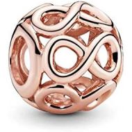 Pandora Rose Openwork Infinity Charm 14 carat rose gold plated metal alloy 781872