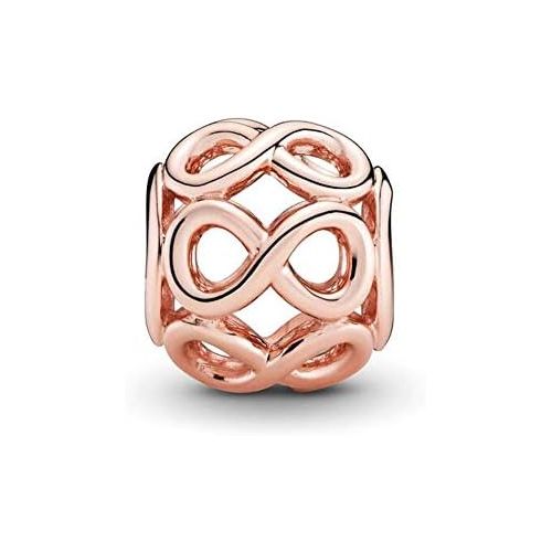  Pandora Rose Openwork Infinity Charm 14 carat rose gold plated metal alloy 781872