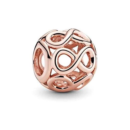  Pandora Rose Openwork Infinity Charm 14 carat rose gold plated metal alloy 781872