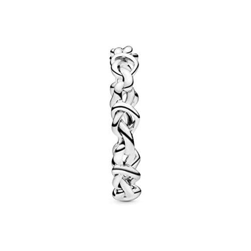  Pandora Womens Ring Knotted Hearts 198018, Sterling Silver, Silver