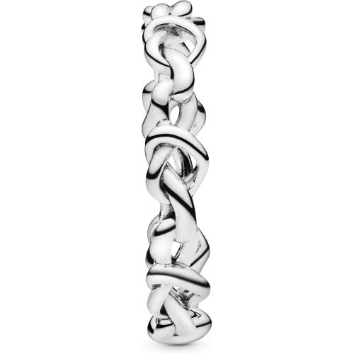  Pandora Womens Ring Knotted Hearts 198018, Sterling Silver, Silver