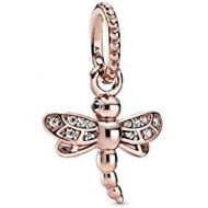 Pandora Sparkling Dragonfly Pendant 388803C01 Rose Gold 1.3 cm