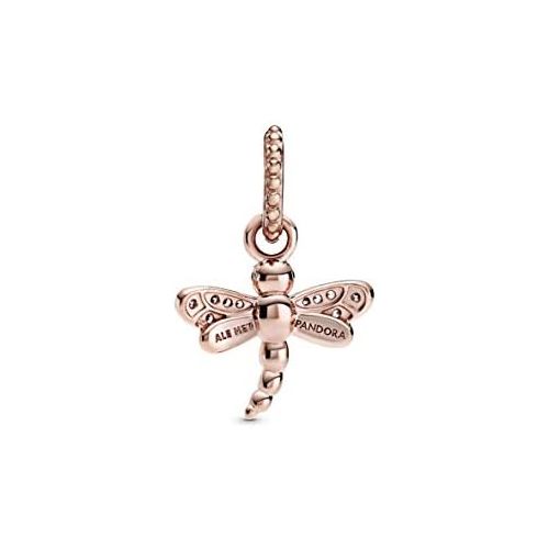  Pandora Sparkling Dragonfly Pendant 388803C01 Rose Gold 1.3 cm