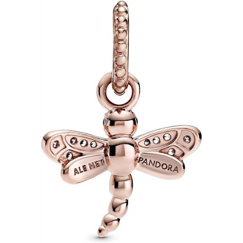  Pandora Sparkling Dragonfly Pendant 388803C01 Rose Gold 1.3 cm