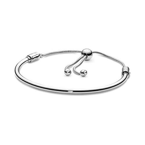  Pandora Moments Sliding 597953CZ Womens Bangle, Silver