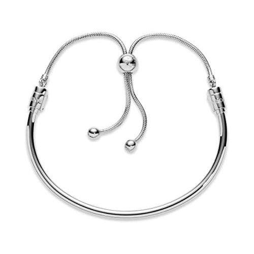  Pandora Moments Sliding 597953CZ Womens Bangle, Silver